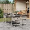 Vidaxl 5-Cz. Garden Furniture Set With Cushions, Light Grey