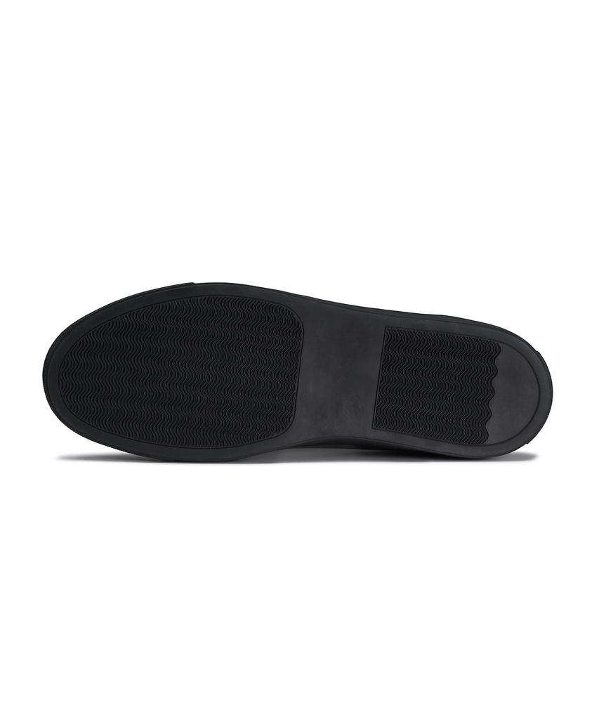 Musinsa Standard Leather Court Sneakers [Black]