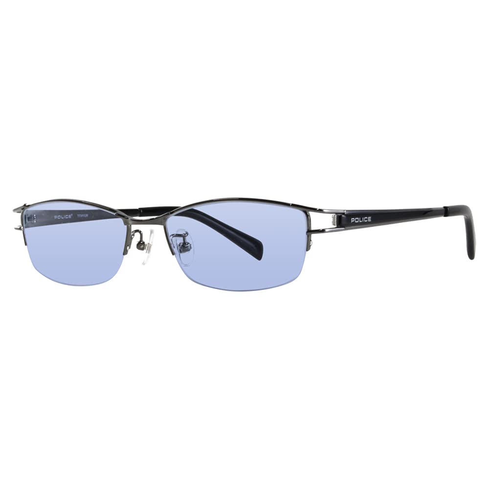 

Glasses Frame Sunglasses Color Lens Set VPL174J 0568 54 No Prescription Blue Lens [Police] синій