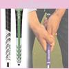 Premium Green Golf Club Grips Comfortable Cotton Rubber Handle With Spine Design
