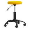 Vidaxl Dining Chair, Mustard, Upholstered In Velvet