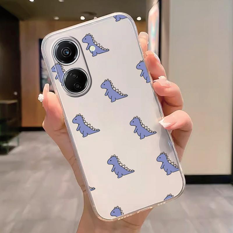 Transparent Phone Case For Poco C65 Redmi Note 15 Pro+ Plus 14C Cover Cartoon Flowers Soft TPU Shockproof Funda Bags Heart Clear