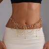 Ins Vintage Geometric Ball Waist Chain Summer Beach Vacation Babes Body Chain