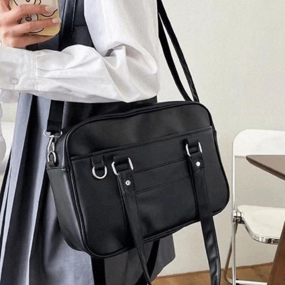 PU Leather JK Uniform Bag Korean Style School Handbag Cute Preppy Style Shoulder Bag  Girls/Female