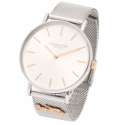 Coach Women's Perry 36mm Quartz Watch, Silver (1) 14503336