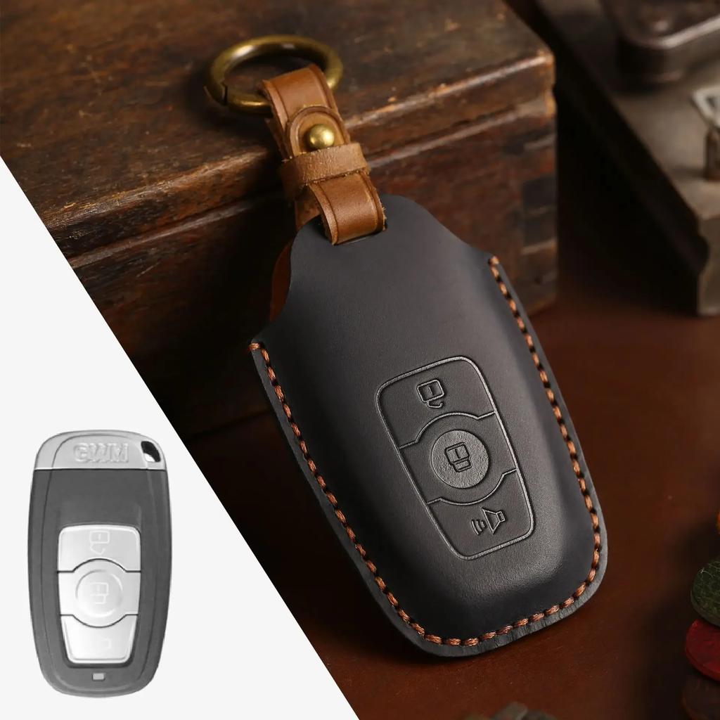 Car Key Case Keychain Accessories for Great Wall Haval/Hover H6 H7 H8 H4 H9 F5 F7 H2S Remote Leather Cover Protector Shell Set