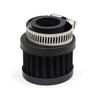 Air Filter, 1.0 Inch (25 Mm) Intake Caliber for Automobiles, Air Intake Filter , Adjustable Clamp, Black