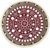 Handcrafted Mirror Work Pooja Thali – Decorative Aarti Plate for Diwali, Karwa Chauth, Navratri