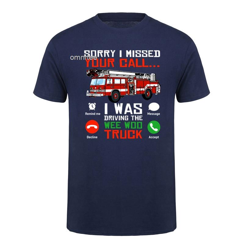Wee Woo Squad Firefighter Fire Truck FireUnisex Classic TShirt Cotton Birthday Gifts Unisexs Casual Loose Oversized T Shirt HJ037