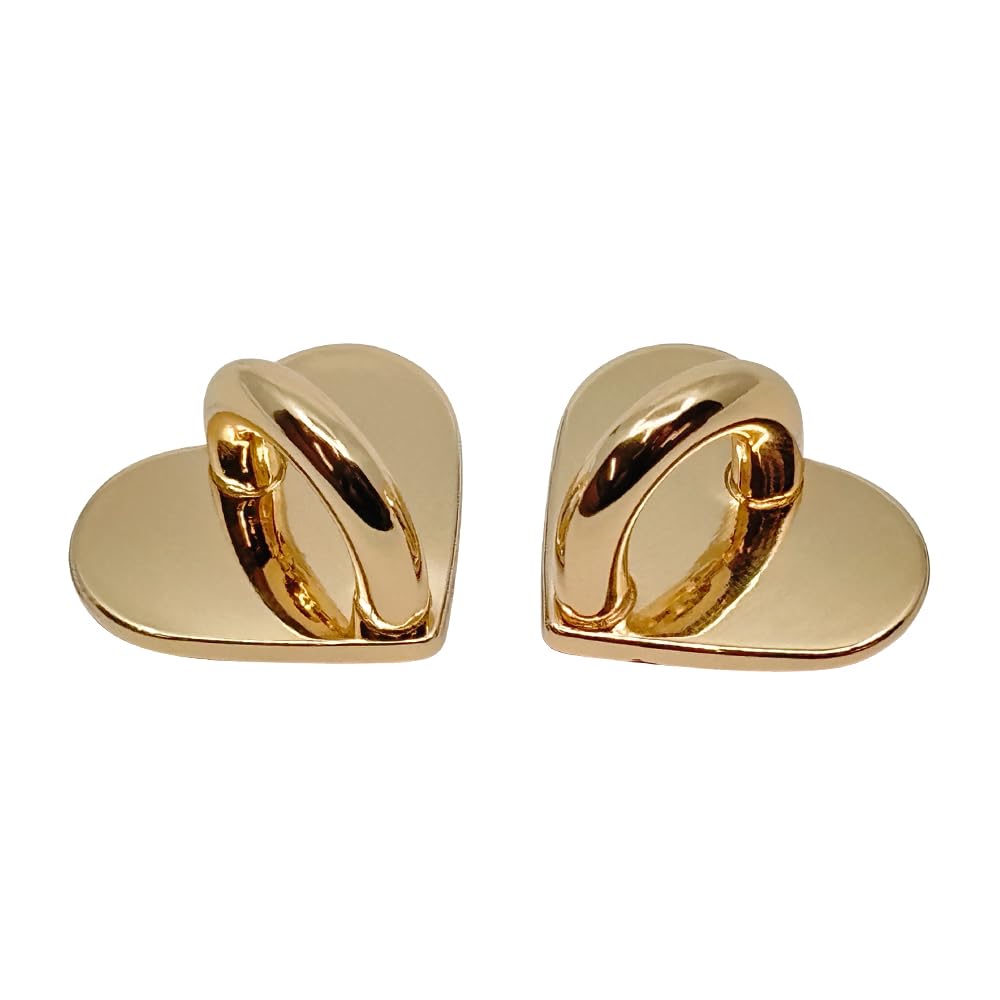 Rasta Banana RCMB02GD Charm Base Key Ring Hanger Set of 2 Key Ring Key Chain - Heart Shape Gold