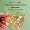 Amber High-Footed European Retro Glass Cup - Souvenir Coffee & Wine Cup