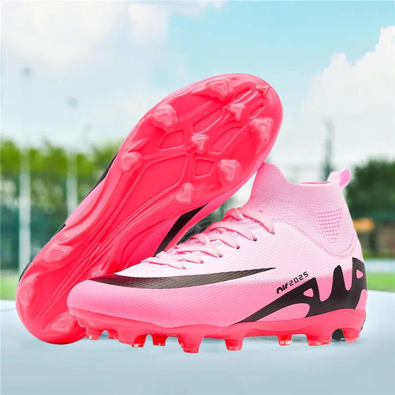 New high-top men's and women's football shoes long nails broken nails competition training shoes adult grass sports shoes
