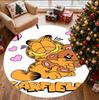 Garfield Pattern Round Rug, Indoor/Outdoor Mat, for Picnic, Gameroom, Bedroom, Office, Living Room, Home Decor Carpet, Birthday Gift