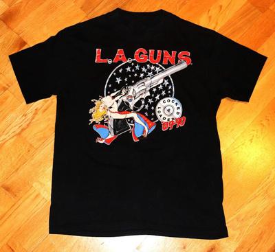 LA GUNS Bomull Svart Herr S-234XL T-shirt För Fans Unisex T-shirt