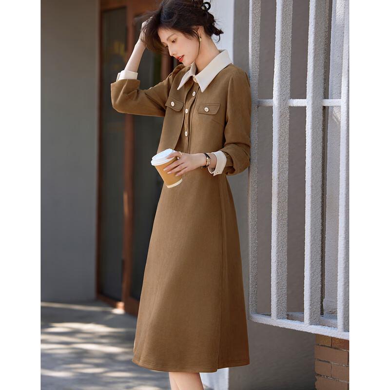 Sophisticated French Faux Two-Piece A-Line Dress