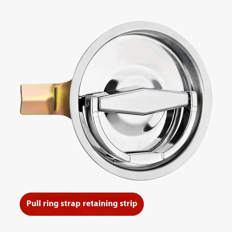 Stainless Steel Round Hidden Flat Handle Kitchen Door Various Cabinet Equipment Door Handle