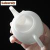 85 ml Dehua Eissamen-Jade-Porzellan-Teekanne in Schafform, handgefertigt, dick, weiß, Mini-Teekanne, Haushalts-Teekanne, Wasserkocher, Teegeschirr, Dekoration, Geschenk