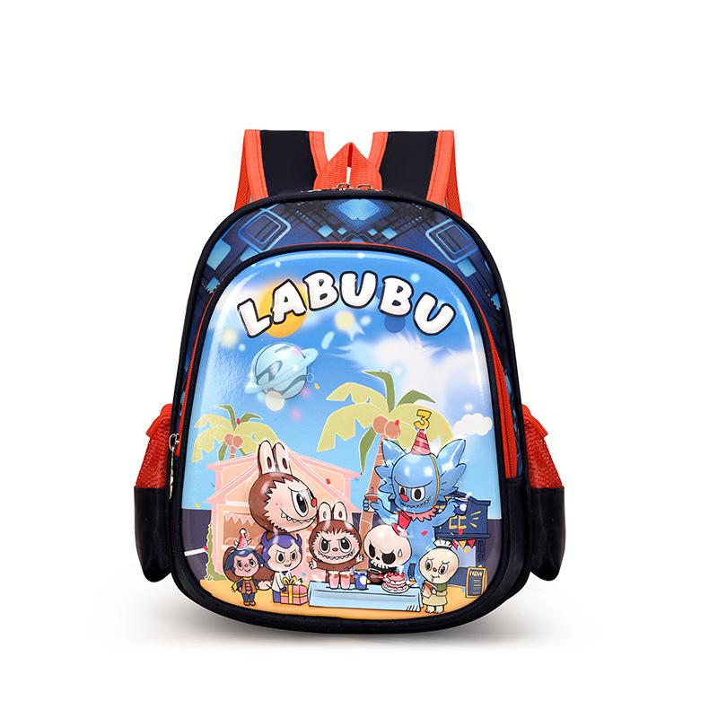 School BagsLabubu children's men's and women's large-capacity cartoon animation student backpack 12 inches