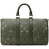LOUIS VUITTON Keepall Monogram Surplus Coated Canvas Travel Bag Men's Khaki Green M27054