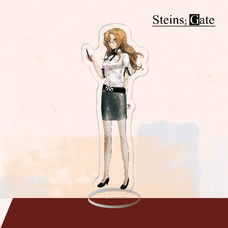 Anime Acrylic Stand Action Figure Toy Steins Gate PVC Acrylic Okabe Rintarou Desktop Stand Model Toy Gift