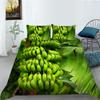 Yellow Banana Bedding Set Sweet Tropical Fruit Duvet Cover King/Queen Size For Kid Adult Vegetarian 2/3pcs Polyester Quilt Cover