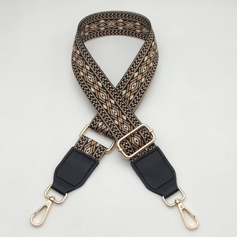 

Регульований шкіряний ремінь кросбоді - Жіночий плечовий аксесуар Gold Hook