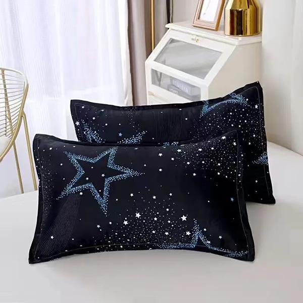 

WTEMPO 2pcs Pillow Core & 2pcs Pillowcase High Quality Home Hotel Dormitory Pillows Help Sleep Neck Support Home Textile Bedding Pillows 2pcs чёрный