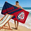 Large Beach Towel with Cagliari Red Blue Crest, Quick Dry, Soft and Absorbent, for Soccer Fan Beach Pool Travel