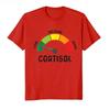 Low Cortisol Levels V Meme Tshirt For Unisex Women  T Shirts Short Sleeve Tops P803
