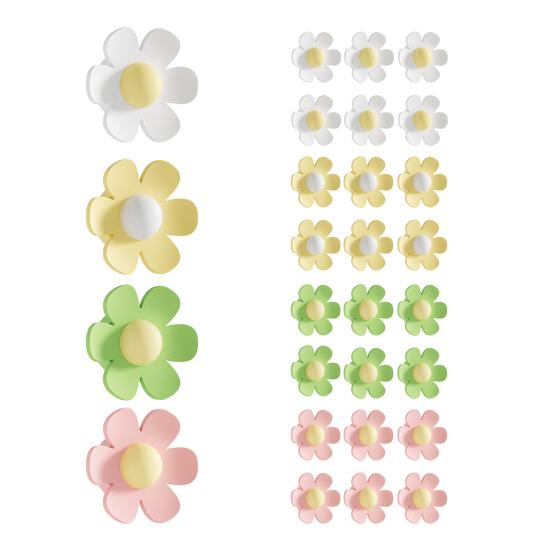 1/6 ks Kryt odtoku přepadového otvoru dřezu Silikonový Kuchyňský Koupelnový Umyvadlový Přepadový Odtokový Otvor Květinová Zátka Vložka Těsnicí Kryt