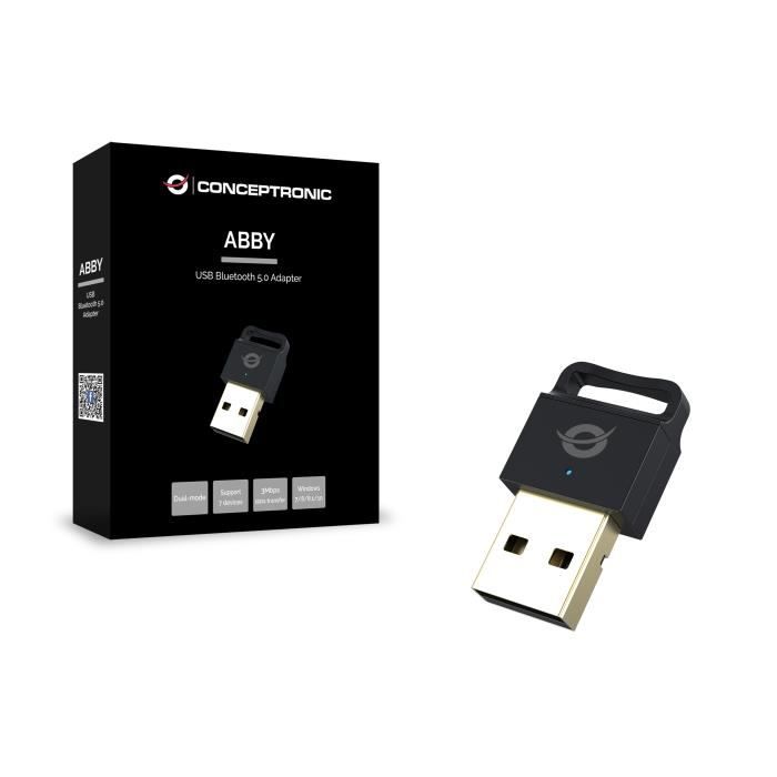 Carte Réseau Bluetooth - CONCEPTRONIC - ABBY06B - 3 Mbit/s - USB 2.0 - Sans fil