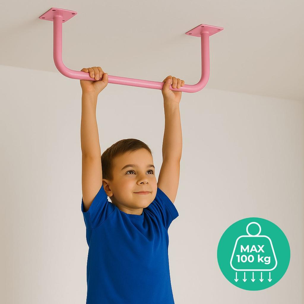 Ceiling Pull-Up Bar Pink