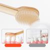 Toddler Toothbrush 2 Pieces Set Soft Silicone Protable Nonslip Teeth Care Tongue Cleaner 05mm For Deciduous Teeth Clean Baby With Box