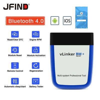 Για Εργαλείο Διάγνωσης Αυτοκινήτου BMW vLinker BM+Εργαλεία Σάρωσης Αυτοκινήτου Bluetooth 4.0 για Android iOS ELM327 OBD OBD2 Αναγνώστης Κωδικών Bimmercode