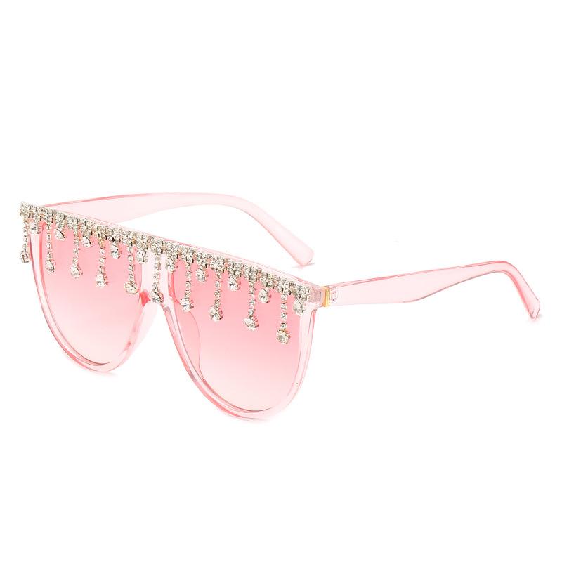 Diamond-Encrusted Sunglasses, The Same Large-Frame Glasses Of The Trendy Brand Cl, Personalized Toad Sunglasses For Women