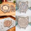Morandi Puzzle For Adults And Kids Handmade Wooden Jigsaw With Stand