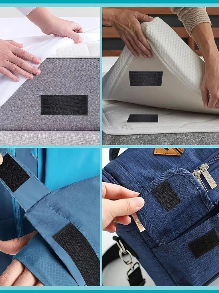 2/5M Selbstklebendes Klettband mit Klebestreifen für DIY Kleidung Tasche Basteln Selbstklebender Klettverschluss Starker Klebeaufkleber