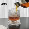 Verre à Whisky Rotatif Cadeau pour Papa, Tournant avec Lumière LED, 260ml Gravé Cadeau pour Amateur de Vin Papa Tumbler, Cadeau Fête des Pères, Compatible avec Glaçons
