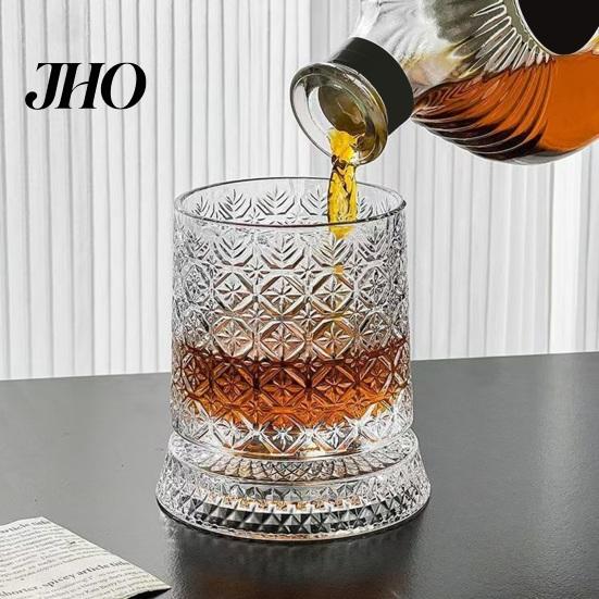 Verre à Whisky Rotatif Cadeau pour Papa, Tournant avec Lumière LED, 260ml Gravé Cadeau pour Amateur de Vin Papa Tumbler, Cadeau Fête des Pères, Compatible avec Glaçons