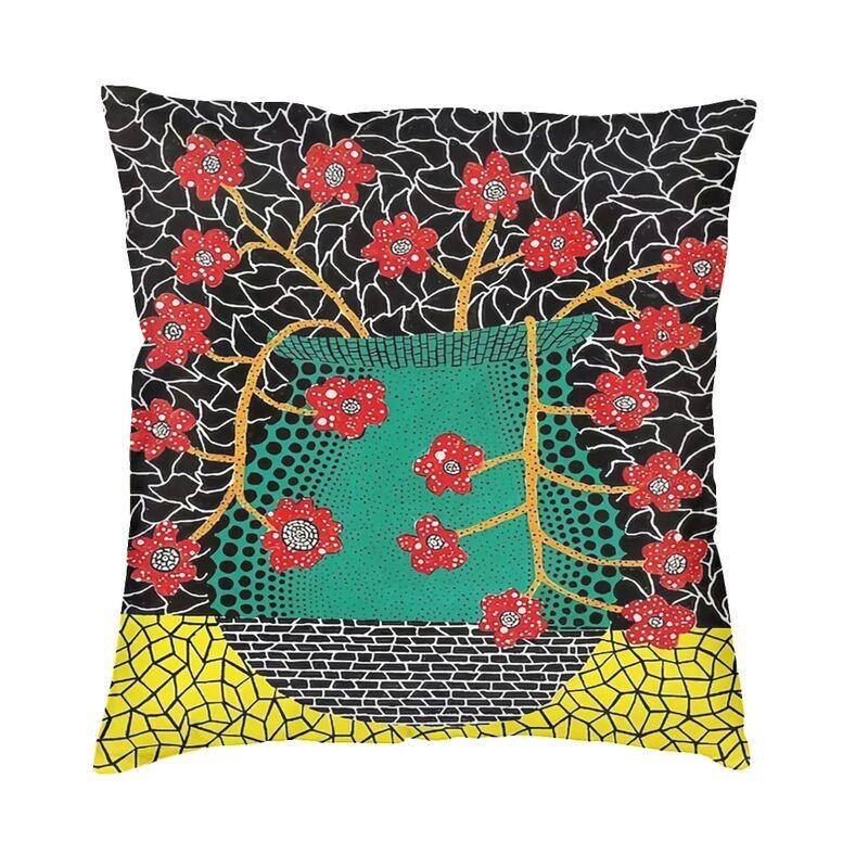 Yellow Yayoi Kusama Pumpkin Cushion Cover Minimalis Modern Soft Cute Pillow Cases Decoration Salon