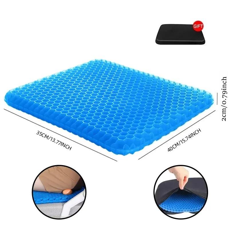

Gel Seat Cushion Honeycomb Breathable Automotive Summer Decompression Pad for Back Tailbone Pain Home Office Wheelchair PVC&Four Seasons