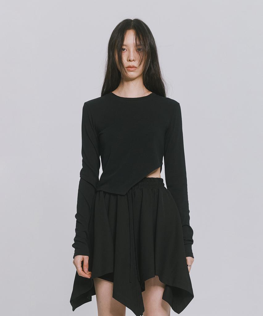 MONOPHOBIA Side Cutting Long Sleeve Black