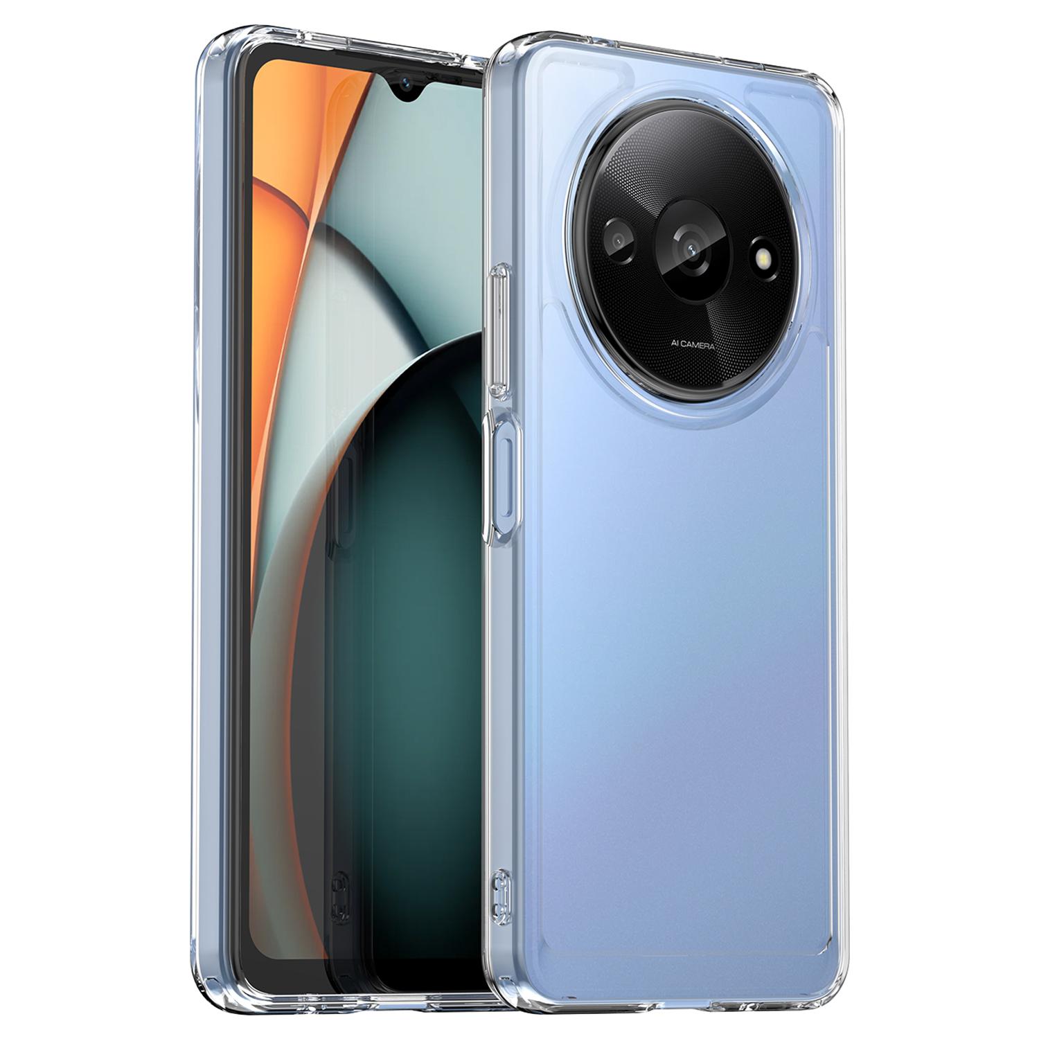 

For Xiaomi Redmi A3/Poco C61 4G Cell Phone Cases Candy Series Slim-Fit TPU Protective Cover Transparent