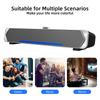 PHISSION USB-Powered Stereo Soundbar with AUX Connection for PC Speakers, TVs, Desktops, PCs, and Smartphones
