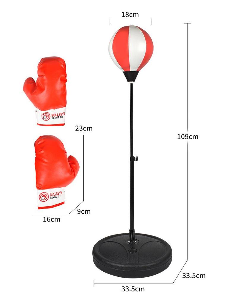 Set da Box in Piedi per Bambini con Guanti e Sacco da Allenamento