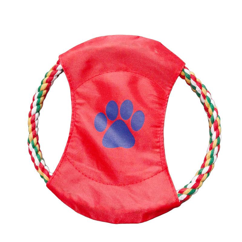 Pet Toy Cotton Rope Frisbee - Durable Dog and Cat Interactive Training Toy.