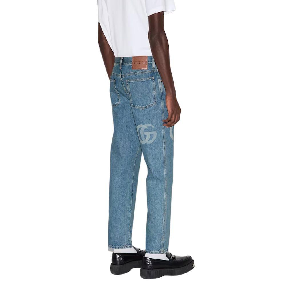 Gucci Lasered Double G Denim Jeans Men's 815642-XDC6W-4492