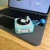 Creative Cute Classic Retro Phonograph Music Box Keychain Children Mini Recordable Jukebox Pendant Couple Confession Toys Gift