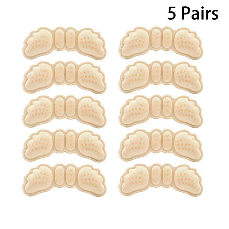 5Pairs Insoles For Shoes Patch Heel Pads For Sport Shoes Adjustable Size Feet Pad Insole Heel Protector Back Sticker Shoe Pad