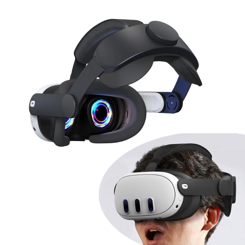Verbesserte Komfort-Kopfstütze für Virtual-Reality-Ausrüstung und Virtual-Reality-System mit flexibler Verbindung und ausgewogenem Gewicht